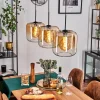 hofstein Suspension - Verre 25 cm Lauden Ambre, Clair, 3 lumières