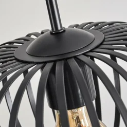 hofstein Suspension - Verre 25 cm Oravi Noir, 4 lumières