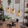 hofstein Suspension - Verre 20 cm Parane Ambre, 3 lumières