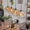 hofstein Suspension - Verre 30 cm Ripoll Ambre, Clair, 4 lumières