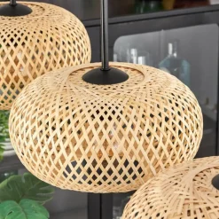 hofstein Suspension - Verre 25 cm Ripoll Écru, 4 lumières