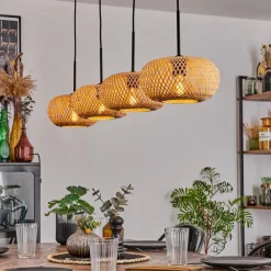 hofstein Suspension - Verre 25 cm Ripoll Écru, 4 lumières