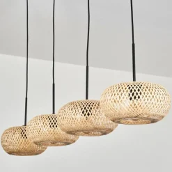 hofstein Suspension - Verre 25 cm Ripoll Écru, 4 lumières