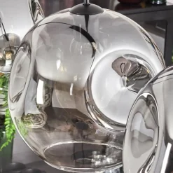 Suspension Verre Fumé-hofstein Suspension - Verre 30 cm Ripoll Clair, Fumé, 4 lumières