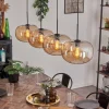 hofstein Suspension - Verre 30 cm Ripoll Ambre, 4 lumières