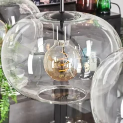 hofstein Suspension - Verre 30 cm Ripoll Clair, 4 lumières