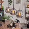 hofstein Suspension - Verre 30 cm Ripoll Fumé, 3 lumières