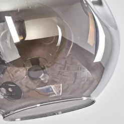 hofstein Suspension - Verre 30 cm Ripoll Fumé, 3 lumières