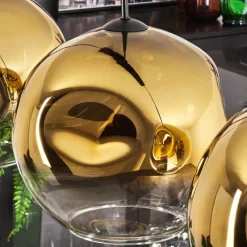 hofstein Suspension - Verre 30 cm Ripoll Or, Clair, 3 lumières