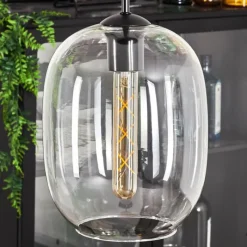 hofstein Suspension - Verre Apedo Clair, 3 lumières