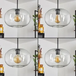 hofstein Suspension - Verre Apedo Clair, 3 lumières