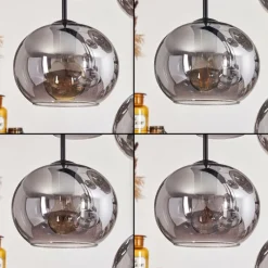 Suspension Verre Fumé-hofstein Suspension - Verre Apedo Fumé, 8 lumières