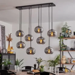 Suspension Verre Fumé-hofstein Suspension - Verre Apedo Fumé, 8 lumières