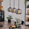 hofstein Suspension - Verre Apedo Fumé, 3 lumières