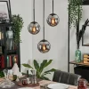 hofstein Suspension - Verre Gastor Fumé, 3 lumières
