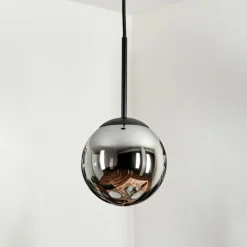 hofstein Suspension - Verre Gastor Chrome, Fumé, 1 lumière