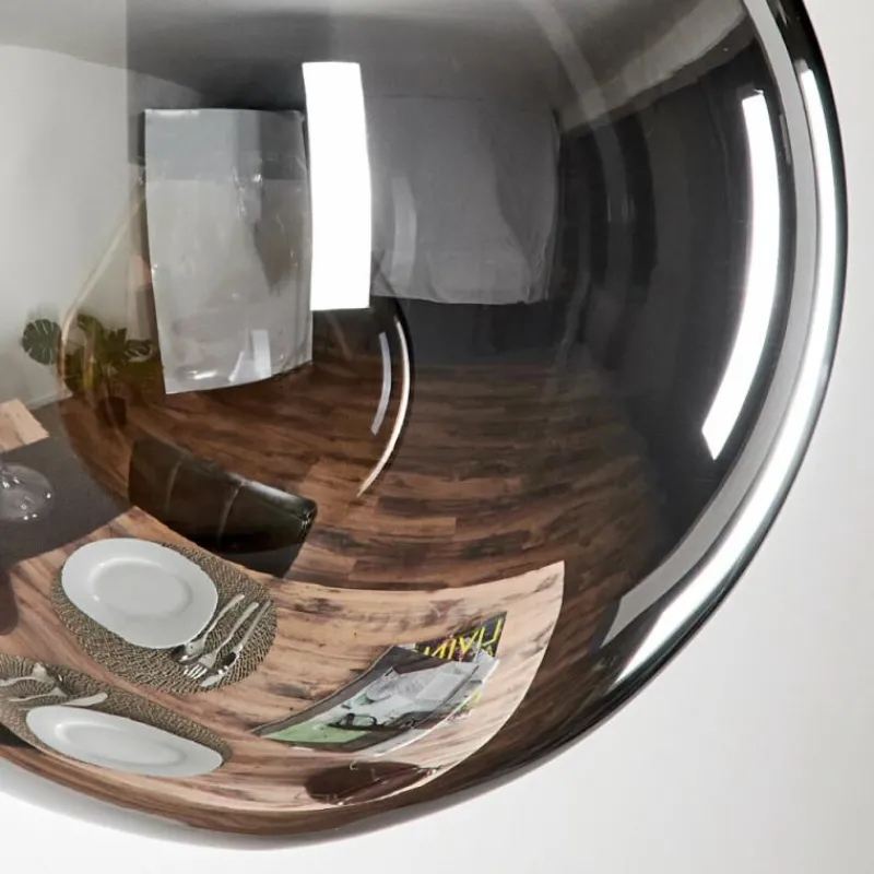 hofstein Suspension - Verre Gastor Fumé, 1 lumière