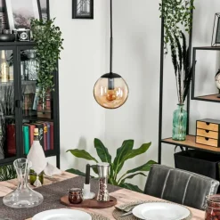 hofstein Suspension - Verre Gastor Ambre, 1 lumière