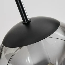 hofstein Suspension - Verre Gastor Chrome, Clair, Fumé, 4 lumières