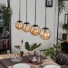 hofstein Suspension - Verre Gastor Ambre, 4 lumières