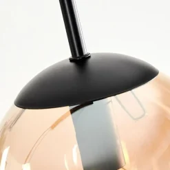 hofstein Suspension - Verre Gastor Ambre, Clair, 4 lumières