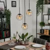 hofstein Suspension - Verre Gastor Ambre, Clair, 3 lumières