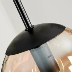 hofstein Suspension - Verre Gastor Ambre, Clair, 3 lumières