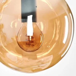 hofstein Suspension - Verre Gastor Ambre, 3 lumières