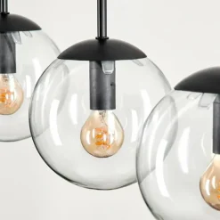 hofstein Suspension - Verre Gastor Clair, 4 lumières