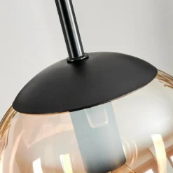 hofstein Suspension - Verre Gastor Ambre, Clair, 1 lumière