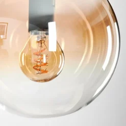 hofstein Suspension - Verre Gastor Ambre, Clair, 1 lumière