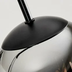 hofstein Suspension - Verre Gastor Chrome, Fumé, 4 lumières