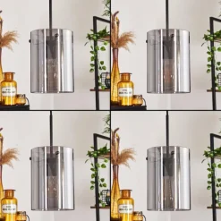 hofstein Suspension - Verre Parane Fumé, 5 lumières