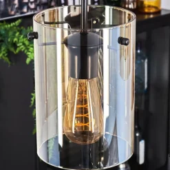 hofstein Suspension - Verre Parane Ambre, 3 lumières