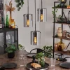 hofstein Suspension - Verre Parane Fumé, 3 lumières