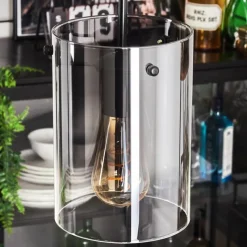 Suspension Verre Fumé-hofstein Suspension - Verre Parane Clair, Fumé, 5 lumières