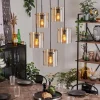 hofstein Suspension - Verre Parane Ambre, 5 lumières