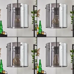 hofstein Suspension - Verre Parane Fumé, 5 lumières