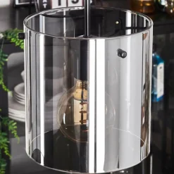 hofstein Suspension - Verre Parane Fumé, 5 lumières