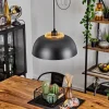 Lampes Dorées-hofstein Suspension Wambez Noir, 1 lumière
