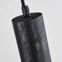 Lampes En Bois-hofstein Suspension Wheelwright Nickel mat, Noir, 10 lumières