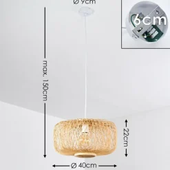 Luminaires Scandinaves-hofstein Suspension Acapulco Blanc, 1 lumière