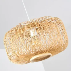 Luminaires Scandinaves-hofstein Suspension Acapulco Blanc, 1 lumière