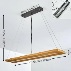 hofstein Suspension Adak LED Gris, 1 lumière