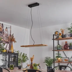 Luminaires Scandinaves-hofstein Suspension Adak LED Noir, 1 lumière