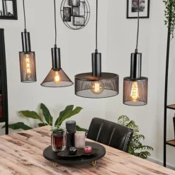 Lampes Vintages & Rétros-hofstein Suspension Adidogome Noir, 1 lumière