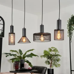 Lampes Vintages & Rétros-hofstein Suspension Adidogome Noir, 1 lumière