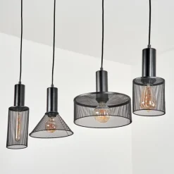 Lampes Vintages & Rétros-hofstein Suspension Adidogome Noir, 1 lumière
