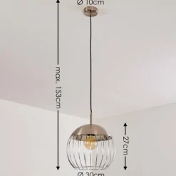 hofstein Suspension Agiez Nickel mat, 1 lumière* Suspensions