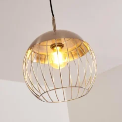 hofstein Suspension Agiez Nickel mat, 1 lumière* Suspensions